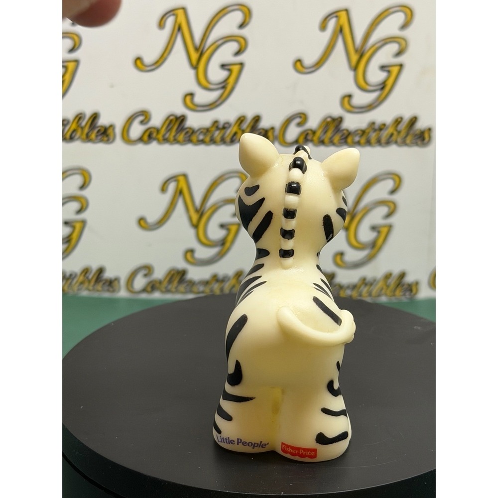 Fisher-Price Little People Zebra Animal Figure 2002 Mattel Zoo Safari Toy - Picture 3 of 4